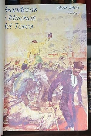 Seller image for GRANDEZAS Y MISERIAS DEL TOREO. for sale by Librera Antonio Castro