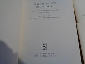 Imagen del vendedor de Graphologische Diagnostik. Ihre Grundlagen, Mglichkeiten und Grenzen inkl Handschriftprobenheft, Tabellenheft a la venta por suspiratio - online bcherstube