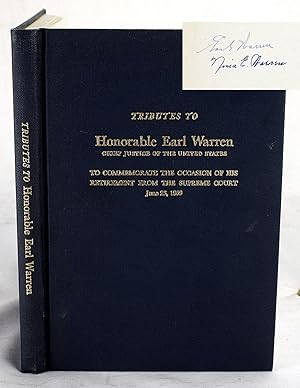 Tributes to the Honorable Earl Warren, Chief Justice of the United States to Commemorate the Occa...