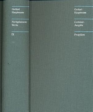 Hauptmann, Gerhart: Sämtliche Werke; Teil: Bd. 9., Nachgelassene Werke, Fragmente.