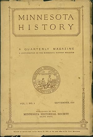 Minnesota History. Vol. 7, No. 3, December, 1926