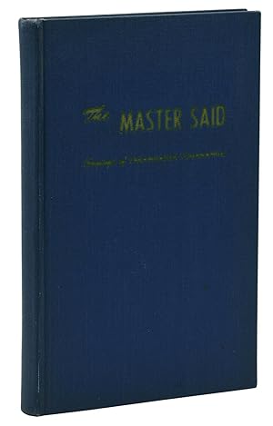 Bild des Verkufers fr The Master Said zum Verkauf von Burnside Rare Books, ABAA