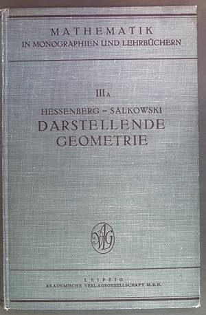 Bild des Verkufers fr Gerhard Hessenbergs Vorlesungen ber darstellende Geometrie. Mathematik und ihre Anwendungen Band 3a zum Verkauf von books4less (Versandantiquariat Petra Gros GmbH & Co. KG)