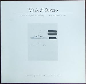 Bild des Verkufers fr Mark di Suvero. : 25 Years of Sculpture and Drawings. May 22-October 31, 1985. zum Verkauf von Antiquariat Blschke