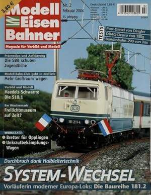 Seller image for MODELLEISENBAHNER. Magazin fr Vorbild und Modell Heft 2/2006 (55. Jahrgang). for sale by Versandantiquariat  Rainer Wlfel