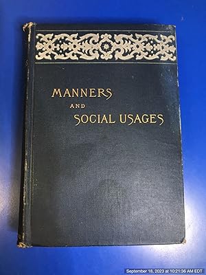 Imagen del vendedor de Manners and Social Usages. New and Enlarged Edition, Revised By the Author a la venta por Redux Books