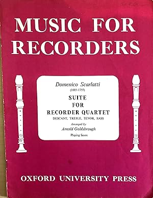 Suite for Recorder Quartett - Descant, Treble, Tenor, Bass