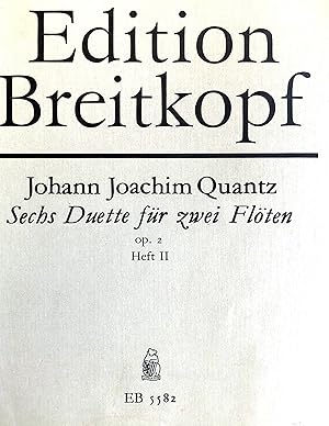 Sechs Duette fur zwei Floten - opus 2 - Heft II (2) - (= EB 5582)