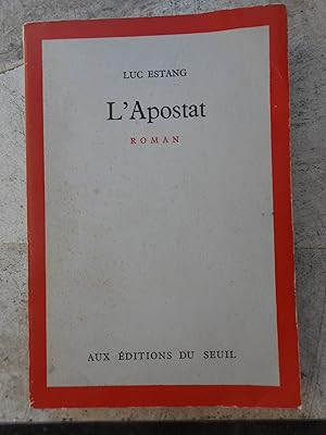 Seller image for L'apostat for sale by Frederic Delbos