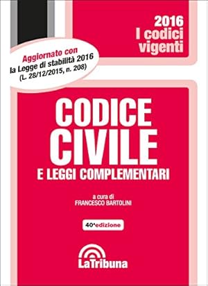 Seller image for Codice civile e leggi complementari for sale by MULTI BOOK