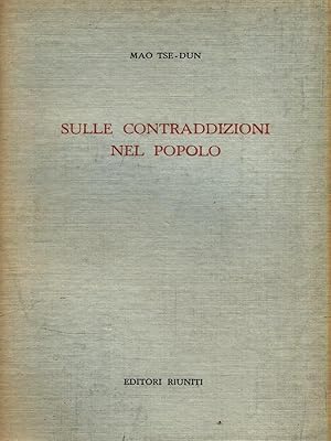 Image du vendeur pour Sulle contraddizioni nel popolo mis en vente par Librodifaccia