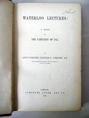 Seller image for WATERLOO LECTURES: A STUDY OF THE CAMPAIGN OF 1815. for sale by R. Hart Books