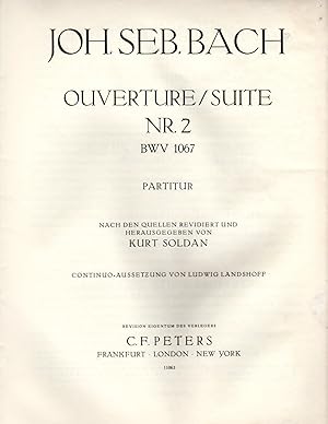 Ouverture / Suite Nr. 2 - BWV 1067 [FULL SCORE & FULL SET OF PARTS]