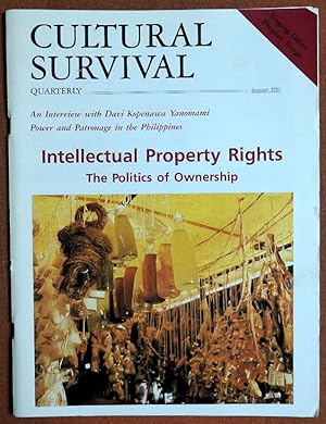 Immagine del venditore per Cultural Survival Quarterly v15 n3 Summer 1991 Intellectual Property Rights venduto da GuthrieBooks