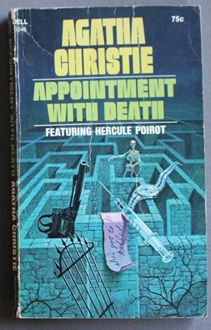 APPOINTMENT WITH DEATH - a Hercule Poirot Mystery. . (cover Depicts Gun, Watch, Skeleton; needle).