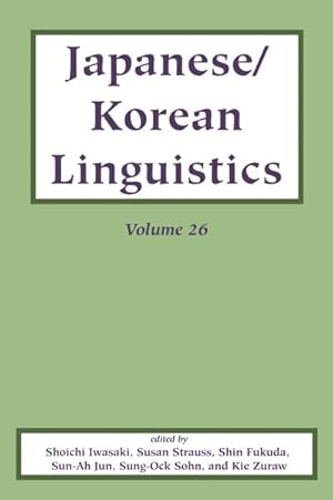 Immagine del venditore per Japanese/Korean Linguistics venduto da GreatBookPrices