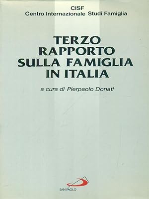 Bild des Verkufers fr Terzo rapporto sulla famiglia in Italia zum Verkauf von Librodifaccia