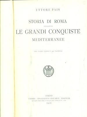 Bild des Verkufers fr Storia di Roma durante le grandi conquiste mediterranee zum Verkauf von Librodifaccia