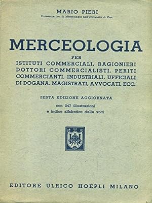Seller image for Merceologia for sale by MULTI BOOK