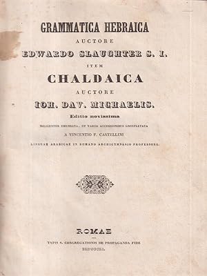 Grammatica Hebraica item Chaldaica