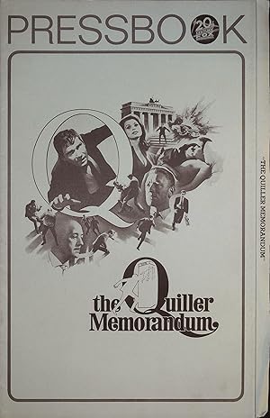 Seller image for The Quiller Memorandum Pressbook 1966 George Segal, Alec Guinness for sale by AcornBooksNH