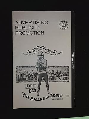 Seller image for The Ballad of Josie Pressbook 1968 Doris Day, Peter Graves for sale by AcornBooksNH