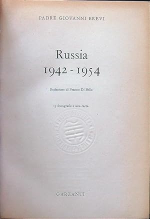 Bild des Verkufers fr Russia 1942-1954 zum Verkauf von Librodifaccia