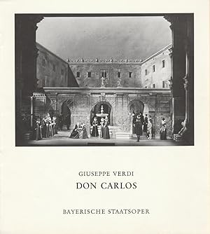 Immagine del venditore per Programmheft Giuseppe Verdi DON CARLOS Premiere 15. Juli 1975 Nationaltheater venduto da Programmhefte24 Schauspiel und Musiktheater der letzten 150 Jahre