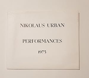 Image du vendeur pour Nicolas Urban Performances 1975 mis en vente par Centro Di