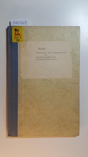 Imagen del vendedor de Retorsion und Kompensation von Beleidigungen und Krperverletzungen. Teil 1 : (einziger Teil)., Die geschichtliche Entwicklung. Abteilung 1: Das rmische u. kanonoische Recht . a la venta por Gebrauchtbcherlogistik  H.J. Lauterbach