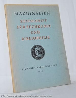 MARGINALIEN - Zeitschrift für Buchkunst und Bibliophilie. Herausgegeben von der Pirckheimer-Gesel...