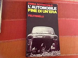 Seller image for L'automobile - Fine di un'era for sale by MULTI BOOK