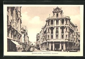 Ansichtskarte Casablanca, Rue Aviateur Guynemer