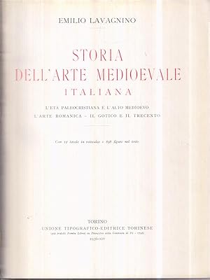 Bild des Verkufers fr Storia dell'arte medioevale italiana zum Verkauf von Librodifaccia