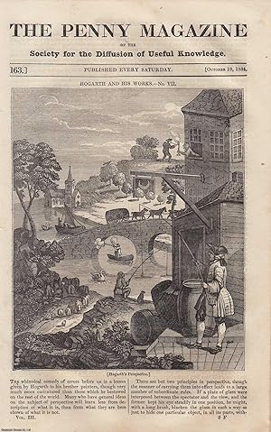 Bild des Verkufers fr William Hogarth (7); Bells, The Bolshoi, The Tsar-Kolokol, The Great Bell of Perkin, The Great Bell of Erfurt & more. Issue No. 163, October 18th, 1834. A complete original weekly issue of the Penny Magazine, 1834. zum Verkauf von Cosmo Books