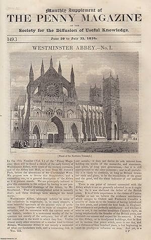 Image du vendeur pour Westminster Abbey (1). Issue No. 149, June 30th to July 31st, 1834. A complete original weekly issue of the Penny Magazine, 1834. mis en vente par Cosmo Books