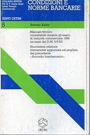 Image du vendeur pour Condizioni e norme bancarie mis en vente par MULTI BOOK