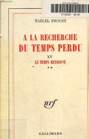 Imagen del vendedor de A la recherche du temps perdu XV le temps retrouv Tome 2 a la venta por Le-Livre