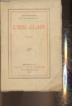 Seller image for L'oeil clair for sale by Le-Livre