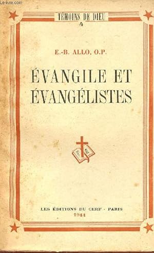 Seller image for Evangile et vanglistes - Collection tmoins de dieu n4. for sale by Le-Livre