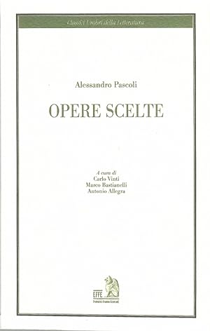 Immagine del venditore per Opere Scelte venduto da Il Salvalibro s.n.c. di Moscati Giovanni