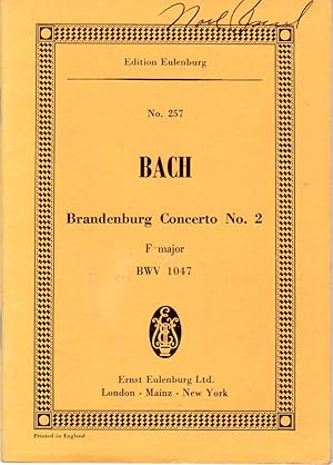 Brandenburg Concerto No. 2 in F Major, BWV 1047 [MINIATURE STUDY SCORE]