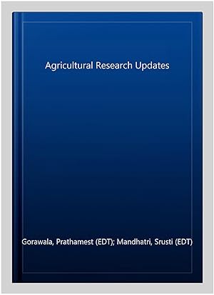 Image du vendeur pour Agricultural Research Updates mis en vente par GreatBookPrices