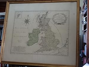 kolorierte Kupferstichkarte von Grossbritannien Großbritanien und Ireland Irland. nach Kitchen Do...