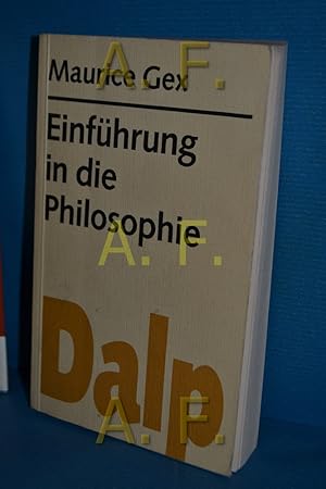 Bild des Verkufers fr Einfhrung in die Philosophie. zum Verkauf von Antiquarische Fundgrube e.U.