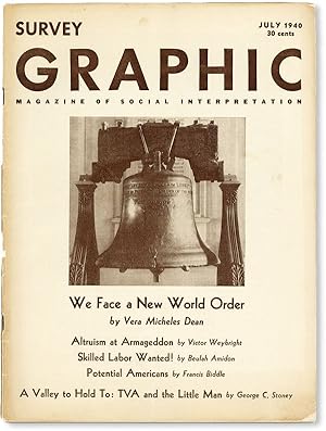 Seller image for Survey Graphic: Magazine of Social Interpretation - Vol.XXIX, No.7 (July, 1940) for sale by Lorne Bair Rare Books, ABAA