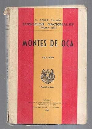 Imagen del vendedor de MONTES DE OCA a la venta por Desvn del Libro / Desvan del Libro, SL