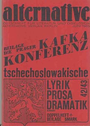 Bild des Verkufers fr Nr. 42-43 / 1965. alternative. Zeitschrift fr Literatur und Diskussion. zum Verkauf von Fundus-Online GbR Borkert Schwarz Zerfa