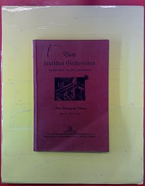 Seller image for Vom deutschen Geistesleben, deutsche Prosa aus zwei Jahrhunderten, 1. Von Dichtung und Dichtern, zweite Abteilung for sale by biblion2