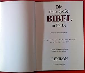 Seller image for Die neue groe Bibel in Farbe in neuer Einheitsbersetzung for sale by biblion2